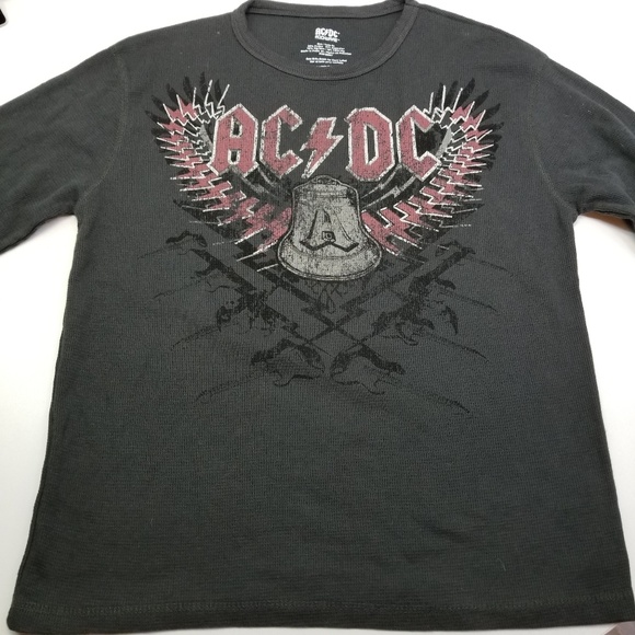 ACDC Other - ACDC Men's Long Sleeve Waffle Shirt